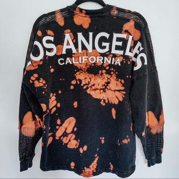 Tops - Los Angeles California Bleached Tie Dye Sweatshirt
